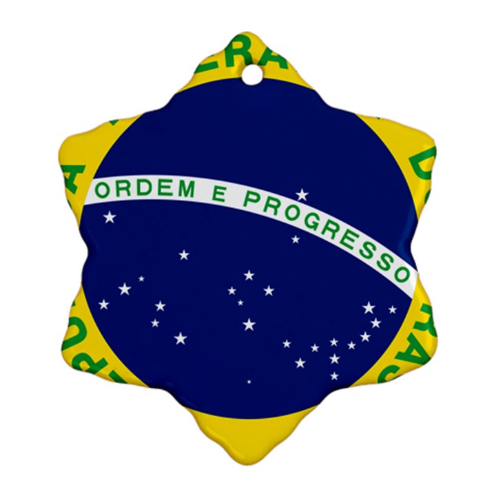 National Seal of Brazil  Ornament (Snowflake) 