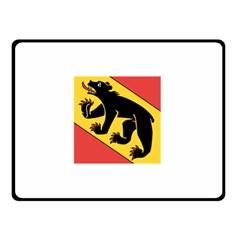 Flag Of Canton Of Bern Double Sided Fleece Blanket (small)  by abbeyz71