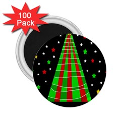 Xmas Tree  2 25  Magnets (100 Pack)  by Valentinaart