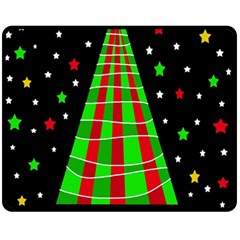 Xmas Tree  Fleece Blanket (medium) 