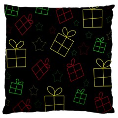 Xmas Gifts Large Cushion Case (one Side) by Valentinaart