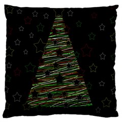 Xmas Tree 2 Large Cushion Case (two Sides) by Valentinaart