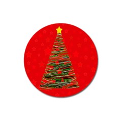 Xmas Tree 3 Magnet 3  (round) by Valentinaart