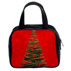 Xmas Tree 3 Classic Handbags (2 Sides) by Valentinaart