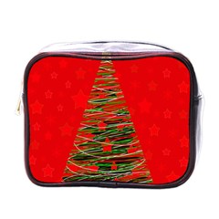 Xmas Tree 3 Mini Toiletries Bags by Valentinaart