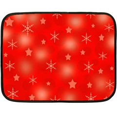 Red Xmas Desing Double Sided Fleece Blanket (mini)  by Valentinaart