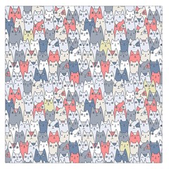 Cats Family  Large Satin Scarf (square) by kostolom3000shop