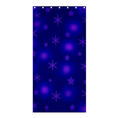 Blue Xmas Design Shower Curtain 36  X 72  (stall)  by Valentinaart