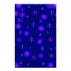 Blue Xmas Design Shower Curtain 48  X 72  (small)  by Valentinaart