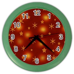 Xmas Design Color Wall Clocks