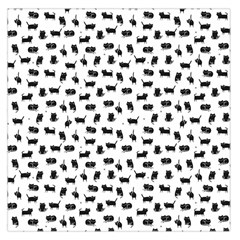 Black Cats  Large Satin Scarf (square) by kostolom3000shop