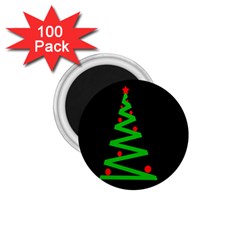 Simple Xmas Tree 1 75  Magnets (100 Pack)  by Valentinaart