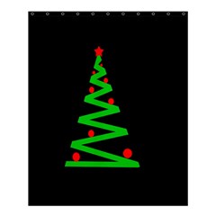 Simple Xmas Tree Shower Curtain 60  X 72  (medium)  by Valentinaart