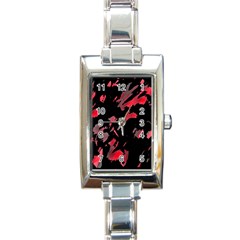 Painter Was Here  Rectangle Italian Charm Watch by Valentinaart