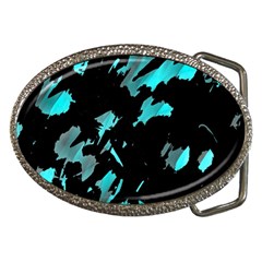 Painter Was Here - Cyan Belt Buckles by Valentinaart