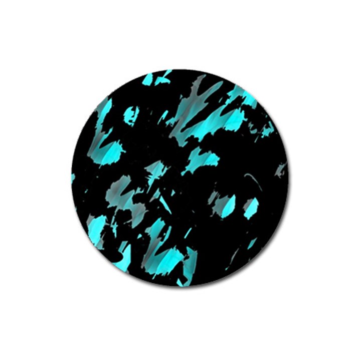 Painter was here - cyan Magnet 3  (Round)