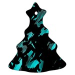 Painter was here - cyan Ornament (Christmas Tree) Front