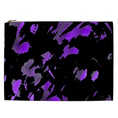 Painter Was Here - Purple Cosmetic Bag (xxl)  by Valentinaart