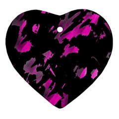 Painter Was Here - Magenta Ornament (heart) 