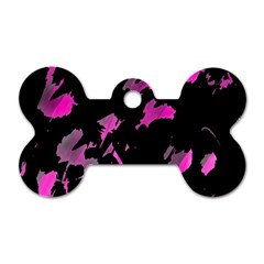 Painter Was Here - Magenta Dog Tag Bone (two Sides) by Valentinaart