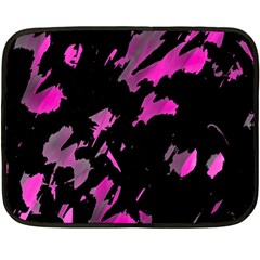 Painter Was Here - Magenta Fleece Blanket (mini) by Valentinaart