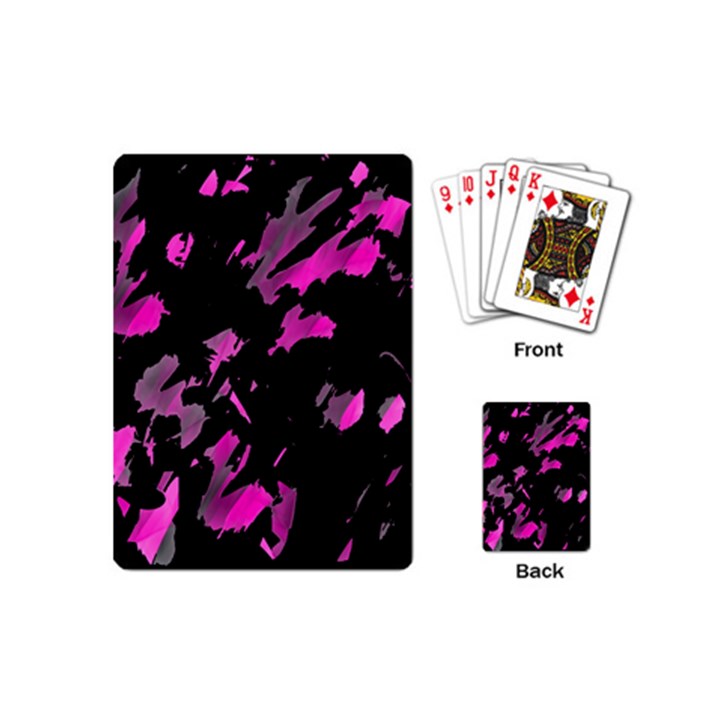 Painter was here - magenta Playing Cards (Mini) 