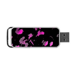 Painter Was Here - Magenta Portable Usb Flash (two Sides) by Valentinaart
