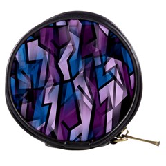 Purple Decorative Abstract Art Mini Makeup Bags by Valentinaart