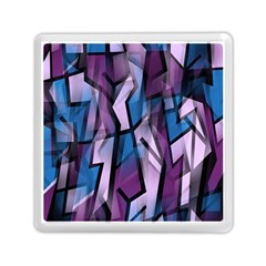 Purple Decorative Abstract Art Memory Card Reader (square)  by Valentinaart