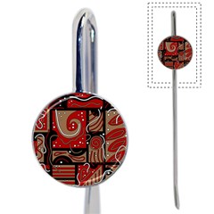 Red And Brown Abstraction Book Mark