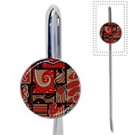 Red and brown abstraction Book Mark Front