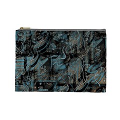 Blue town Cosmetic Bag (Large) 