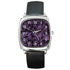 Purple Town Square Metal Watch by Valentinaart