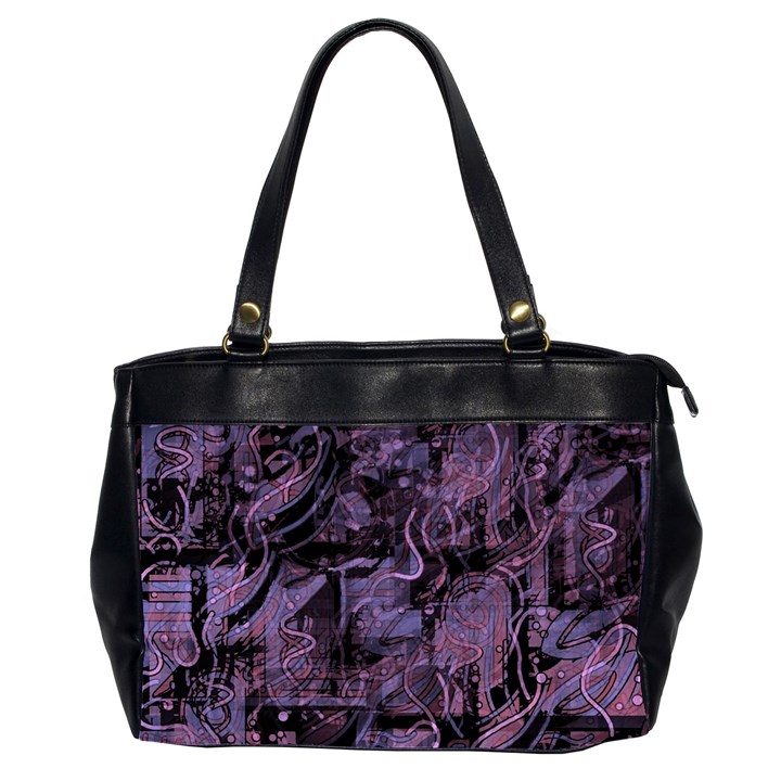 Purple town Office Handbags (2 Sides) 