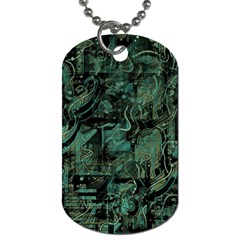 Green Town Dog Tag (two Sides) by Valentinaart