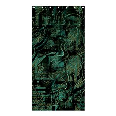 Green Town Shower Curtain 36  X 72  (stall)  by Valentinaart