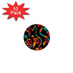 Colorful Snakes 1  Mini Buttons (10 Pack)  by Valentinaart