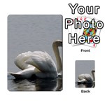 Swimming white Swan Multi-purpose Cards (Rectangle)  Back 7