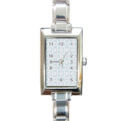 Intricate Floral Collage  Rectangle Italian Charm Watch by dflcprints