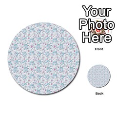 Intricate Floral Collage  Multi-purpose Cards (round)  by dflcprints