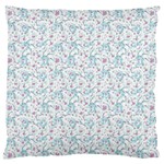 Intricate Floral Collage  Large Flano Cushion Case (One Side) Front