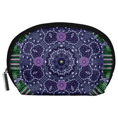 Star Of Mandalas Accessory Pouches (large)  by pepitasart