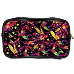 Colorful Dragonflies Design Toiletries Bags by Valentinaart