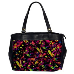 Colorful Dragonflies Design Office Handbags by Valentinaart