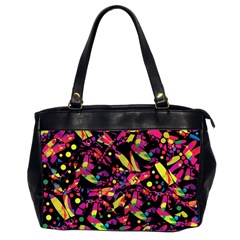 Colorful Dragonflies Design Office Handbags (2 Sides)  by Valentinaart