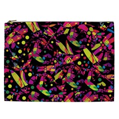 Colorful Dragonflies Design Cosmetic Bag (xxl)  by Valentinaart