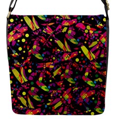 Colorful Dragonflies Design Flap Messenger Bag (s) by Valentinaart