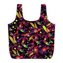 Colorful Dragonflies Design Full Print Recycle Bags (l) 