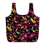 Colorful dragonflies design Full Print Recycle Bags (L)  Back