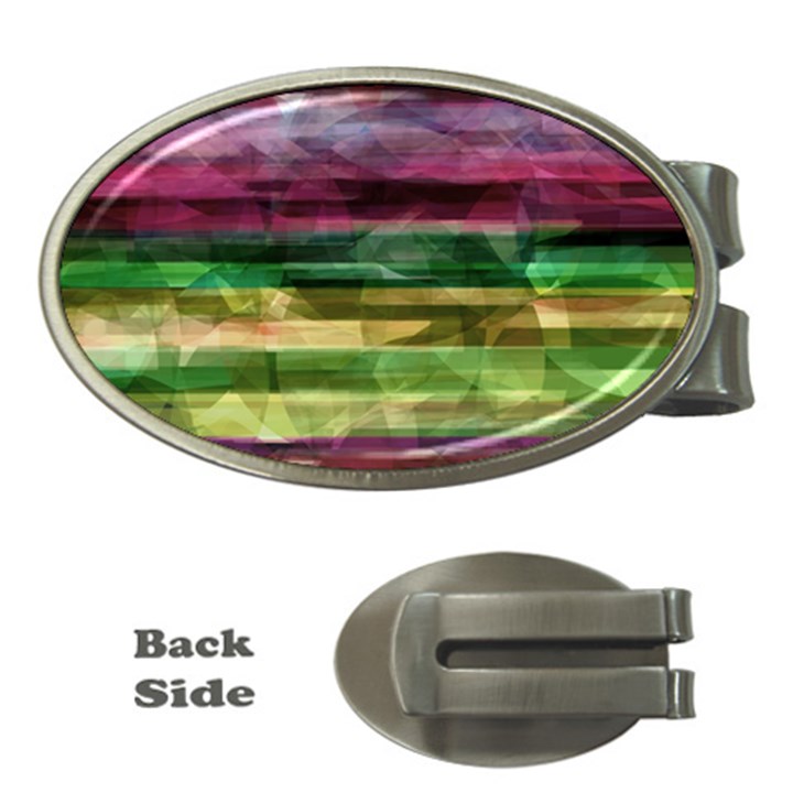 Colorful marble Money Clips (Oval) 